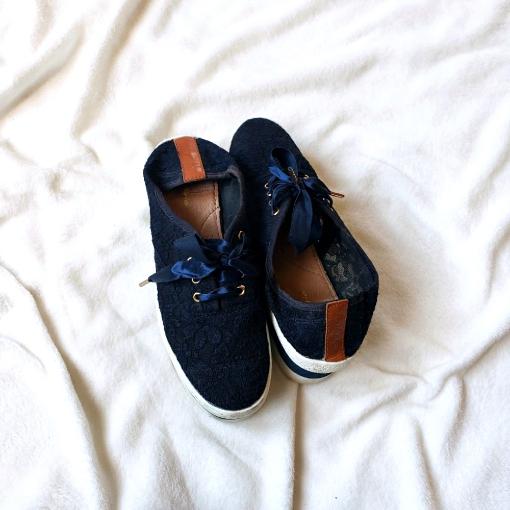 Joy and Mario platform lace sneakers
